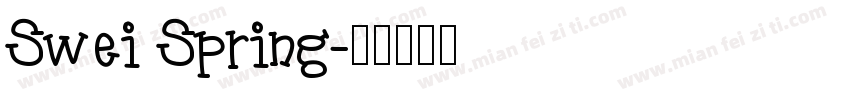 Swei Spring字体转换